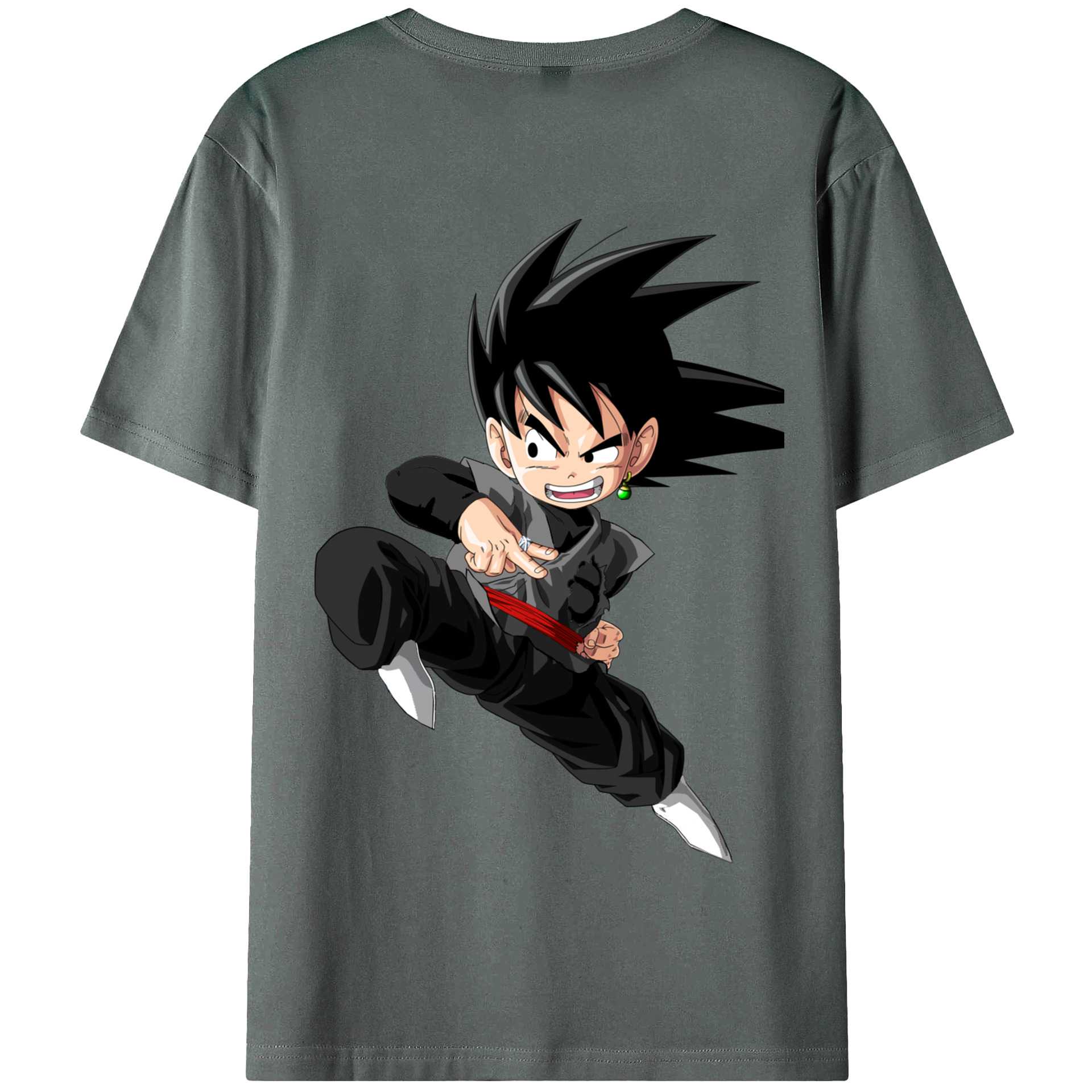 （画像用） ドラゴンボール 孫悟空（そん ごくう）Son Goku カカロット DRAGON BALL Kakarotto 綿100％半袖Tシャツ（背面プリント）